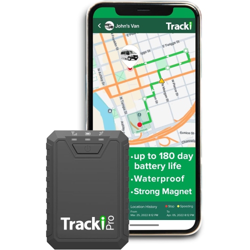 Image 1 de 6.. Moniteur GPS Pro 4G de Tracki – Étanche, magnétique, autonomie de 12 mois, suivi en temps réel et géorepérage