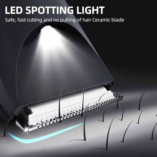 Groin Hair Trimmer,Electric Body Hair Trimmer for Men,Waterproof Ball Trimmer for Pubic Body Groin Grooming with LED Light,Charging Base