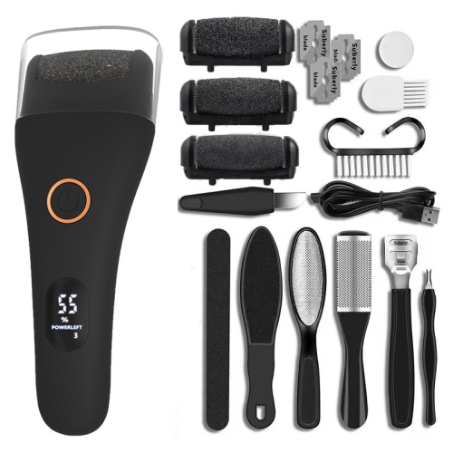 MYACUC  Electric Foot File, Callus Remover for Feet, Adjustable 3 Speed Foot Callus Remover \w Pedicure Tools Foot Care, Remove Dead Skin & Hard Skin Dry