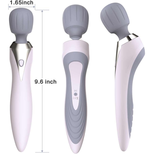 Handheld Cordless Massager Wand,Muscle Massager for Neck Back Shoulder Waist Leg Feet,Portable Full Body Massager,Tension Relief Use,Rechargeable