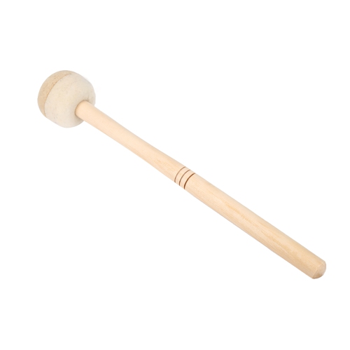 Image 1 of 9.. Durable Bass Drum Mallet Stick with Wool Felt Head Percussion Marching Band Accessory