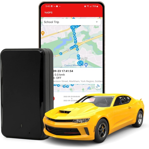 Image 1 de 5.. Dispositif de repérage magnétique pour l'auto YoGPS 4G – Sans fil, batterie 10&nbsp;000&nbsp;mAh, aucune installation