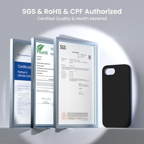 ORNARTO Compatible with iPhone 16e Case 6.1",Liquid Silicone 3 Layers Full Covered Soft Gel Rubber Phone Case,Shockproof Protective Cover 6.1