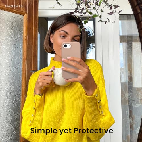 ORNARTO Compatible with iPhone 16e Case 6.1",Liquid Silicone 3 Layers Full Covered Soft Gel Rubber Phone Case,Shockproof Protective Cover 6.1