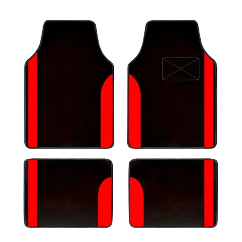 Universal Fit Floor Mats & Adjustable Car Window Sunshade Curtains Set