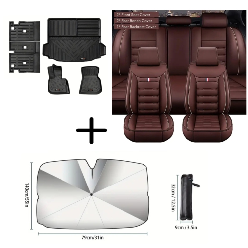 Custom All-Weather Floor Mats, Trunk Liner, Sunshade & Luxury Seat Covers for BMW X3