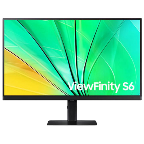Samsung ViewFinity S6 27" QHD 100Hz 5ms GTG IPS LCD Monitor (LS27D606EANXGO) - Black