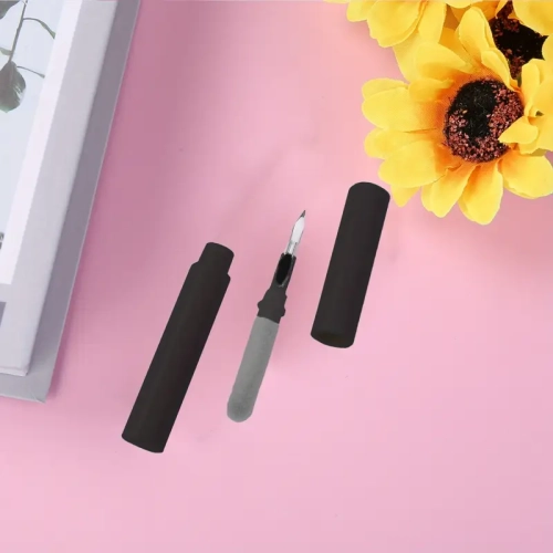 Wireless Over-Ear Headphones with Microphone & Aluminum Stand in Silver Blue