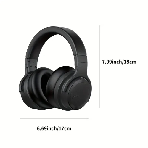 30 Hours Playtime Noise Cancelling Wireless Headphones with Aluminum Stand