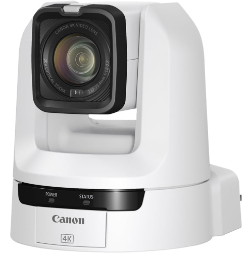 Remis à neuf - Appareil photo PTZ CR-N100 de Canon (blanc), zoom optique 20x, vidéo UHD 4K.