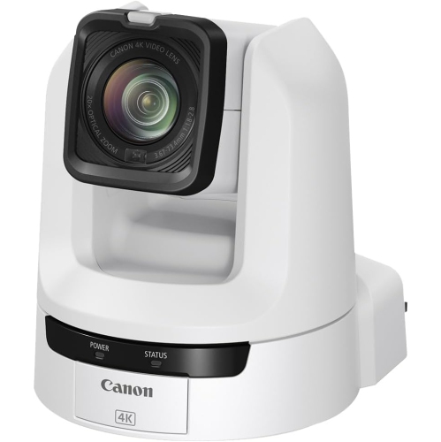 Remis à neuf - Appareil photo PTZ CR-N100 de Canon (blanc), zoom optique 20x, vidéo UHD 4K.
