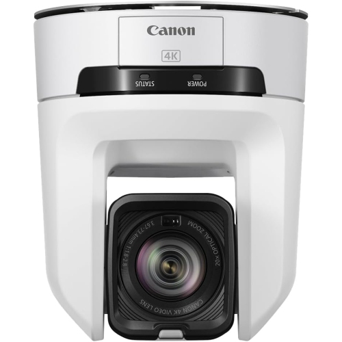 Remis à neuf - Appareil photo PTZ CR-N100 de Canon (blanc), zoom optique 20x, vidéo UHD 4K.