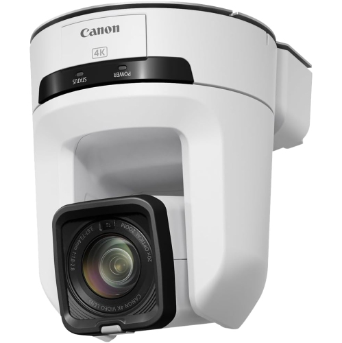 Remis à neuf - Appareil photo PTZ CR-N100 de Canon (blanc), zoom optique 20x, vidéo UHD 4K.