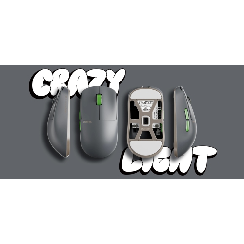 Pulsar X2 Mini CRAZYLIGHT Wireless Gaming Mouse 35g Ultra-Lightweight, 8K Polling Rate, Symmetrical Design for FPS & Esports, Includes 8K Dongle,