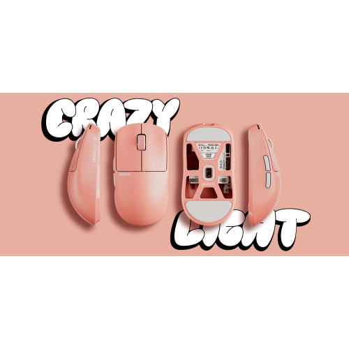 Pulsar X2 Mini CRAZYLIGHT Wireless Gaming Mouse 35g Ultra-Lightweight, 8K Polling Rate, Symmetrical Design for FPS & Esports, Includes 8K Dongle,