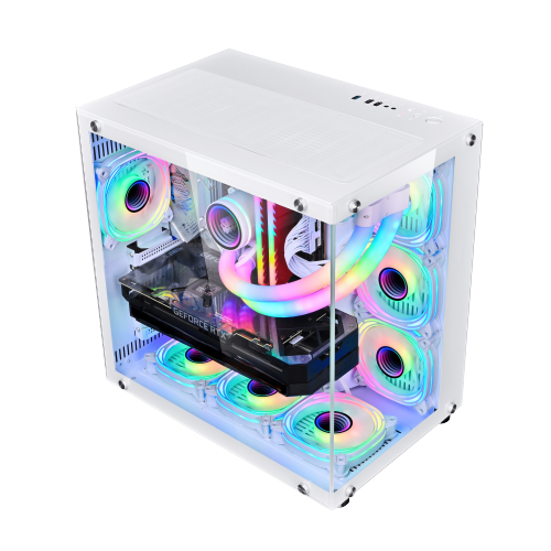 ABGAMING Custom liquid Cooled PC Ryzen7 7800X3D / 32G DDR5 RGB Ram/ 1TB M.2 NVMe SSD/ NVIDIA GeForce RTX 5070 Ti / Win11 Pro