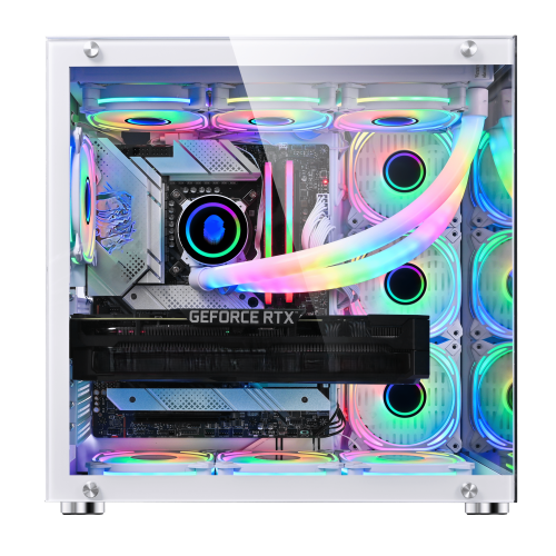 ABGAMING Custom liquid Cooled PC Ryzen7 7800X3D / 32G DDR5 RGB Ram/ 1TB M.2 NVMe SSD/ NVIDIA GeForce RTX 5070 Ti / Win11 Pro