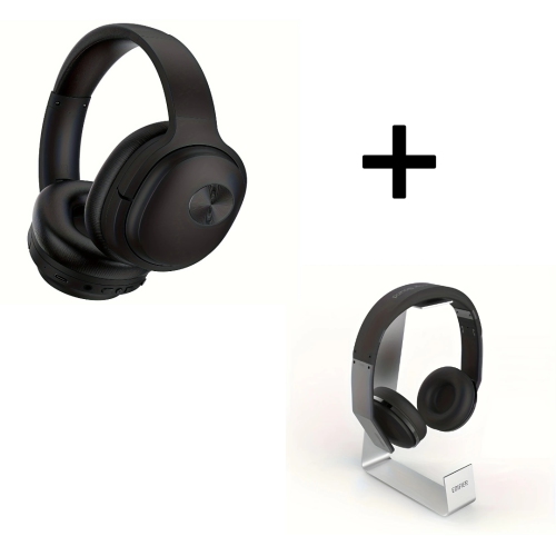 Wireless ANC Over-Ear Headphones with Microphone & Aluminum Headphone Stand - Perfect Gift for Christmas & New Year