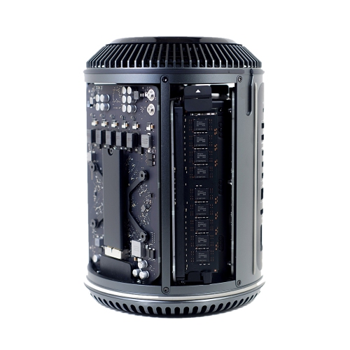Ordinateur de bureau Mac Pro 128&nbsp;Go RAM 2,7&nbsp;GHz 12 coeurs 1&nbsp;To Xeon E5 Dual AMD FirePro D700 SSD + 6&nbsp;Go GDDR5 VRAM - Remis à neuf