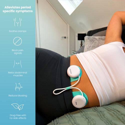 TensCare OVA 3 Period Pain Relief-Combined TENS & Heat Therapy-Safe, clinically Proven, Drug Free Relief from Primary and Secondary Menstrual