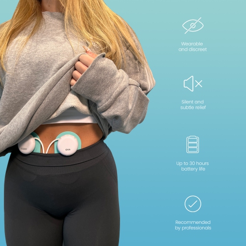 TensCare OVA 3 Period Pain Relief-Combined TENS & Heat Therapy-Safe, clinically Proven, Drug Free Relief from Primary and Secondary Menstrual