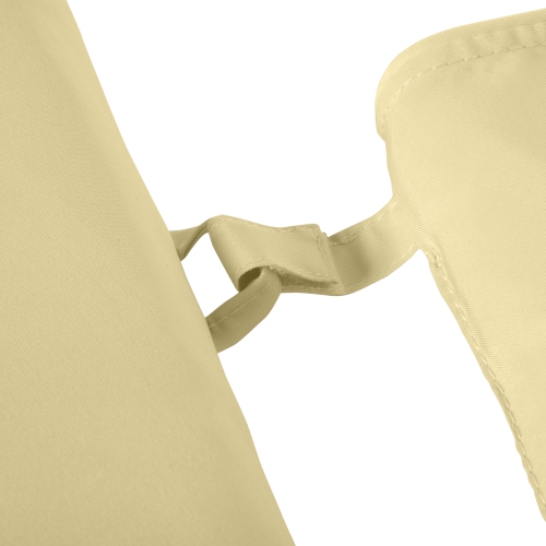 Remplacement du coussin de chaise longue Outsunny Garden, coussins de patio rembourrés épais, appuie-tête, housse amovible, coussin SEULEMENT, blanc