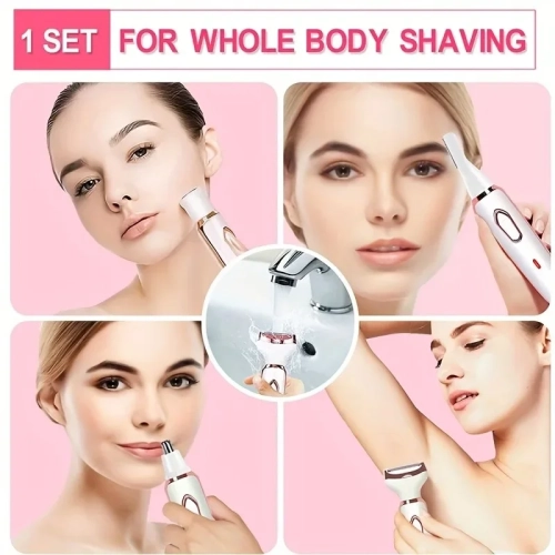Electric Razors for Women, 4 in 1 Electric Women Shaver, Hair Removal Epilators for Leg Face Arm Bikini, Gifts For Women