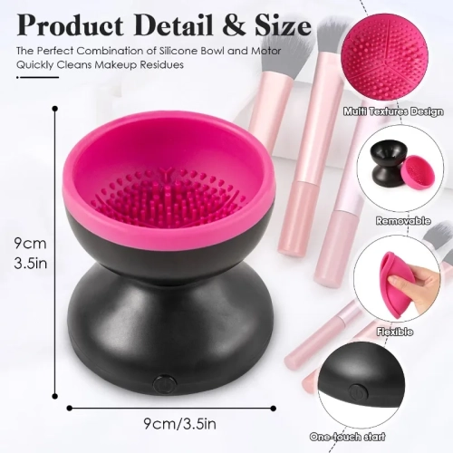 USB Makeup Brush Cleaner, Machine Silicone Electric Cosmetic Brushes Clean Dryer Tool Automatic Wash Makeup Tools