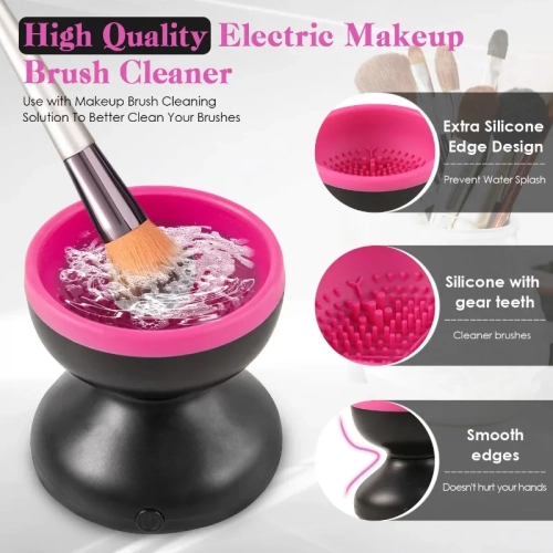 USB Makeup Brush Cleaner, Machine Silicone Electric Cosmetic Brushes Clean Dryer Tool Automatic Wash Makeup Tools