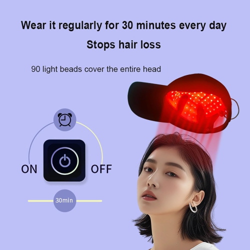 Casquette de thérapie de lumière rouge pour les cheveux, Thérapie de lumière rouge pour la perte de cheveux, Chapeau de soins de perte de cheveux