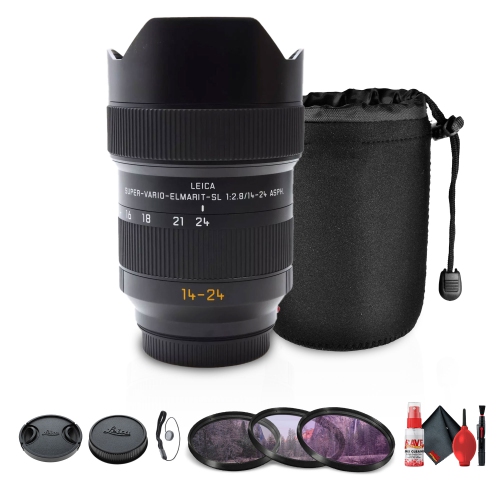 LEICA  Super-Vario-Elmarit-Sl 14-24MM F/2.8 Asph. Lens (L-Mount) + Cleaning Kit - Bundle
