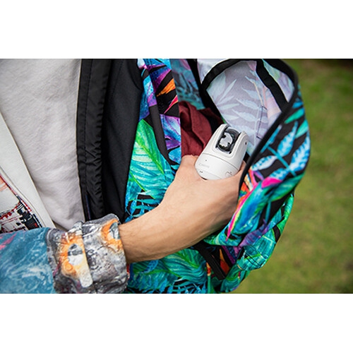 Remis à neuf - Appareil photo PowerShot PICK PTZ de Canon (blanc) + carte mémoire 64&nbsp;Go + trépied flexible - Ensemble