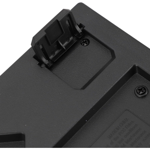 Upgraded Large Print Computer Keyboard, No Delay USB Wired Backlit Keyboard with Metal Panel,