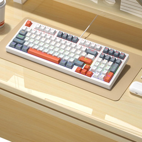 Clavier de jeu portatif de 98&nbsp;po avec rétroéclairage LED Composants de tige Clavier ergonomique pour jeux intensément PC