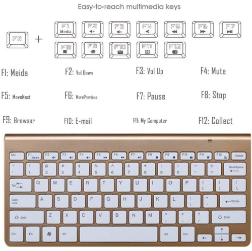 Wireless Keyboard and Mouse Set,Portable 2.4G Keyboard and Mouse Combo,Wireless Keyboard and DPI Adjustable Mouse