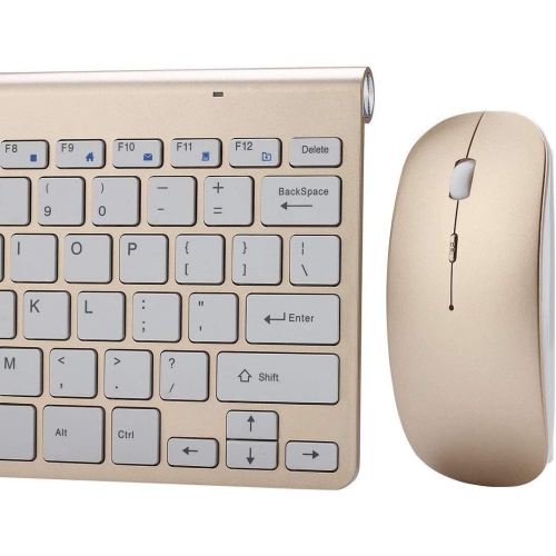 Wireless Keyboard and Mouse Set,Portable 2.4G Keyboard and Mouse Combo,Wireless Keyboard and DPI Adjustable Mouse