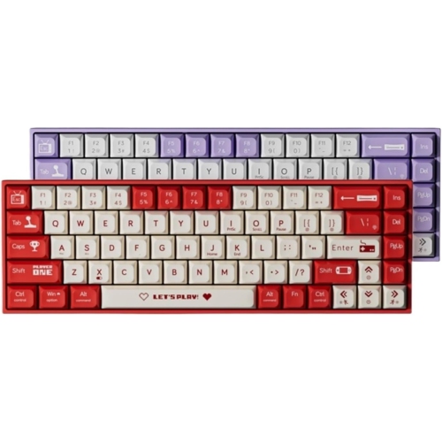 60% Wired Mechanical Gaming Keyboard,Hot-Swappable,RGB Rainbow Backlit,UV Printing and EVA Sound Control,Programmable,Red Switch, Red