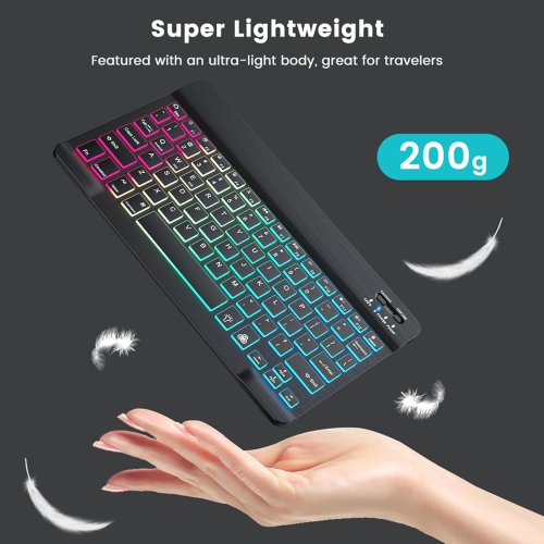 Lighted Keyboard and Mouses Wireless - 7 Colors Backlit Key Board with Mouses, Light Up Keyboard and Mouses Wireless, Slim Portable Computer Keyboards