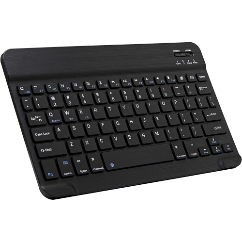 RISOKEYS  Ultra-Slim Bluetooth Keyboard Portable Mini Wireless Keyboard Rechargeable(10 Inch Black)