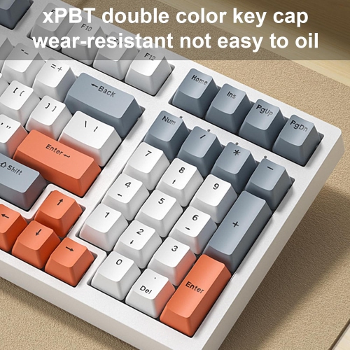 Clavier de jeu portatif de 98 po avec rétroéclairage LED Composants de tige Clavier ergonomique pour les jeux PC intensément