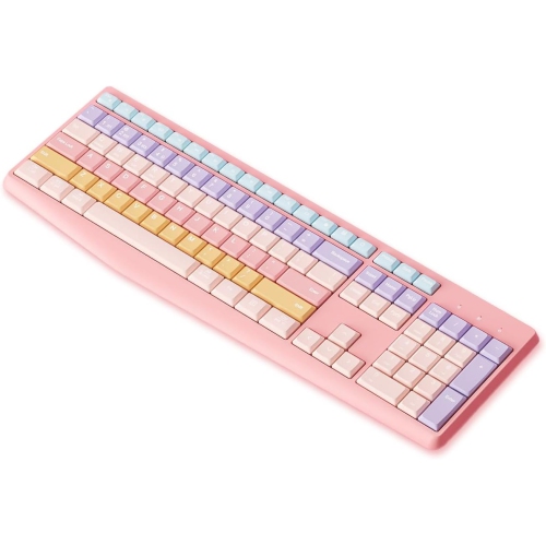 RISOKEYS  Aesthetic Colorful Keyboard Wireless 2.4Ghz/bluetooth 106-Key With Numpad Low Profile Keycaps Silent Linear Mechanical-Feel for Mac/win