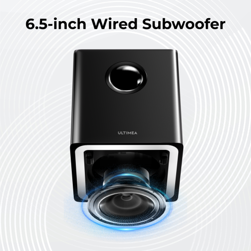 Ultimea Apollo S70 Ultra 7.1 Channel Soundbar with Wireless Subwoofer, 2 Surround Speakers, Detachable Soundbar for TV with App Control, Bluetooth,