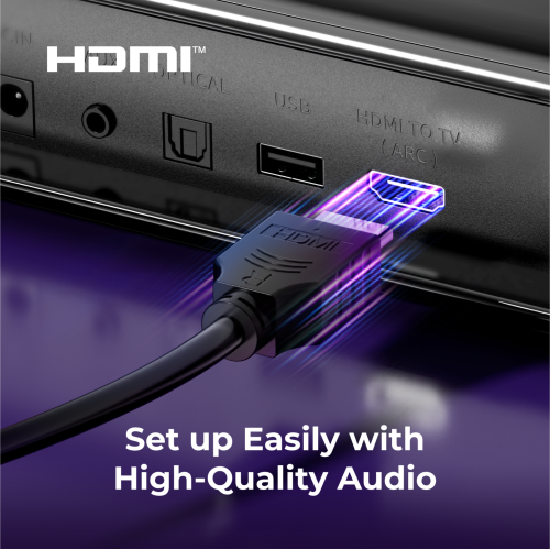 Ultimea Apollo S70 Ultra 7.1 Channel Soundbar with Wireless Subwoofer, 2 Surround Speakers, Detachable Soundbar for TV with App Control, Bluetooth,