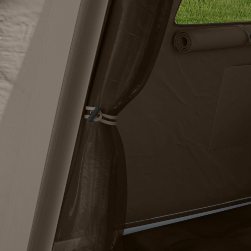 Outsunny Inflatable Camping Tent, 2 Min. Easy Setup Glamping Tent, Outdoor Shelter Portable Blow Up Tent with Hand Pump, Mesh Windows, Doors and