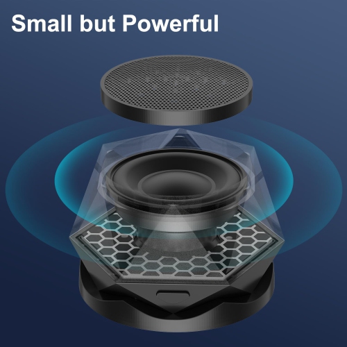 Portable Bluetooth Speaker, Small Wireless Mobile Speaker, Adsorption Mobile Speaker for iPhone, Samsung Phones