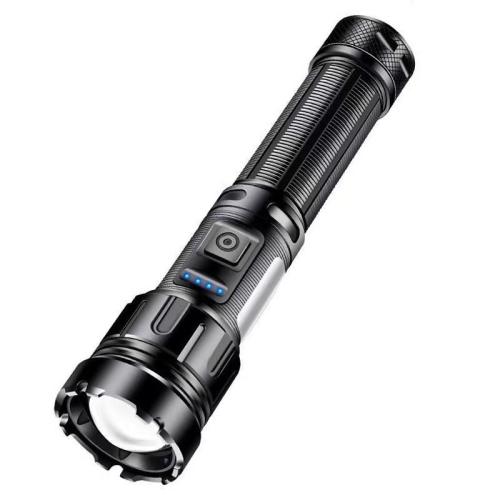 High Intensity White Light LED Flashlight, Portable Tactical Flashlight with COB Work Light for Fishing, Emergency