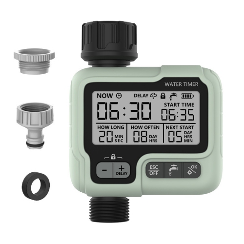 Image 1 of 6.. Automatic flower watering device, smart gardening sprinkler irrigation controller for garden and yard
