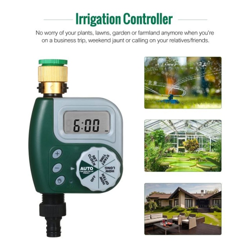 Single outlet programmable hose faucet timer, lazy plant watering timer, outdoor garden automatic dripper