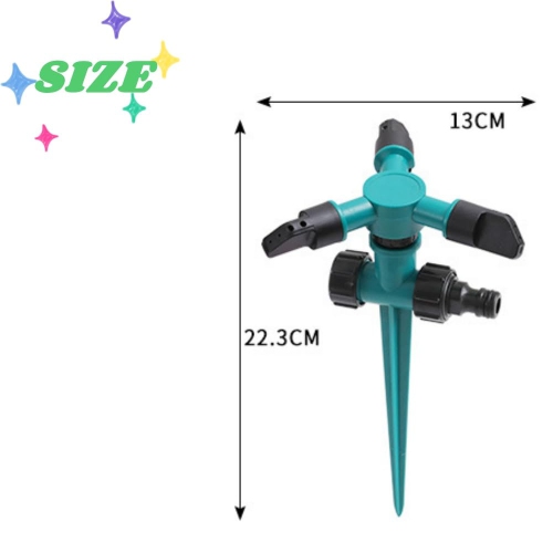 2-Piece Garden Automatic Sprinkler, 360° Rotating Lawn Sprinkler for Yard Garden Lawn