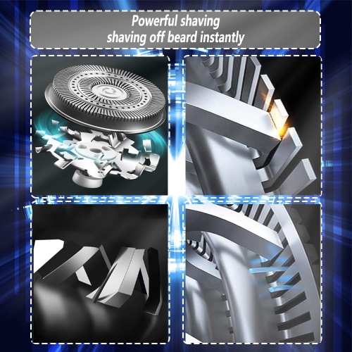 Portable Electric Shaver, USB Rechargeable Men's Shaver with Digital Display, Compact and Portable for Office and Travel